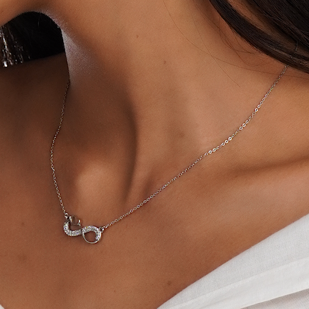 Love you till Infinity 925 Sterling Silver Necklace