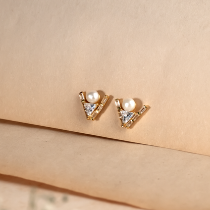 The Gatsby Pearl 925 Sterling Silver Earrings