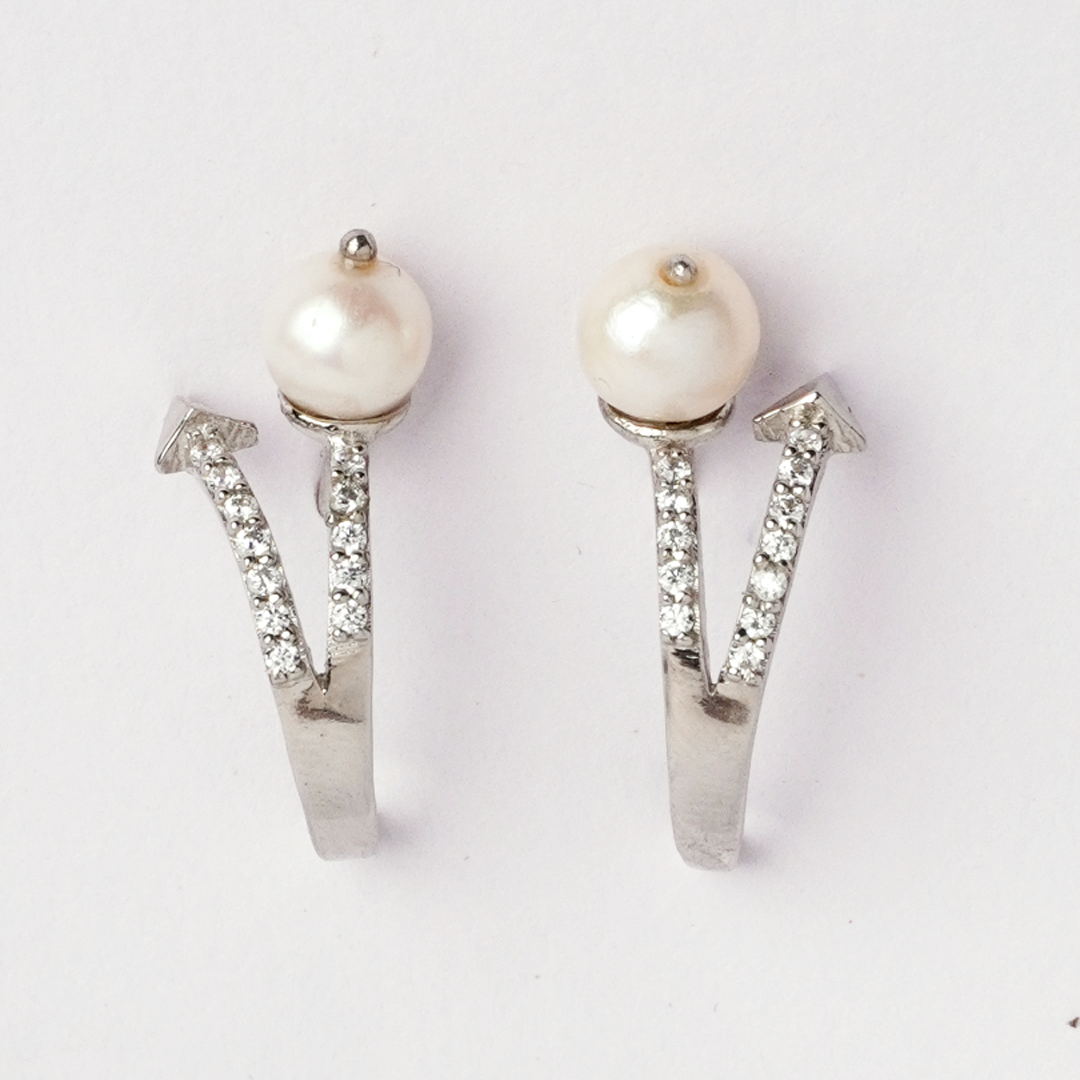 Tiffanys Pearl 925 Sterling Silver Earrings