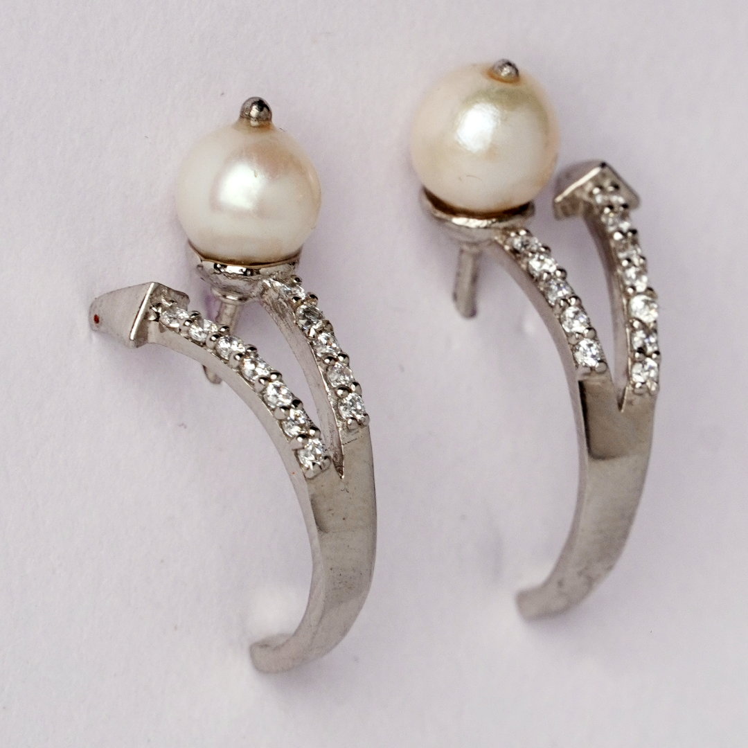 Tiffanys Pearl 925 Sterling Silver Earrings