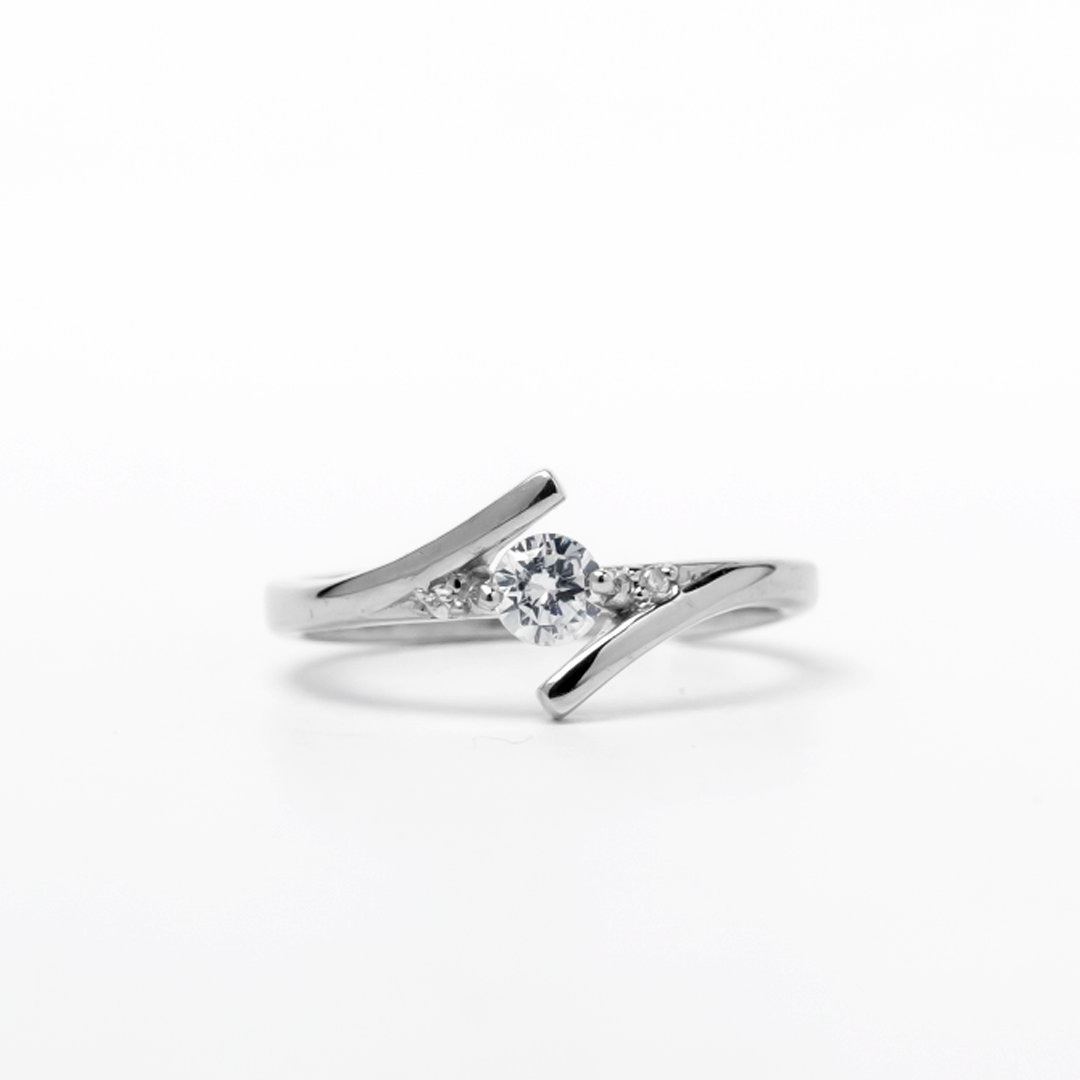 Solitaire Affair 925 Sterling Silver Zircon Ring