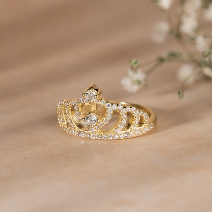 Crown Princess 925 Sterling SilverZircon Ring